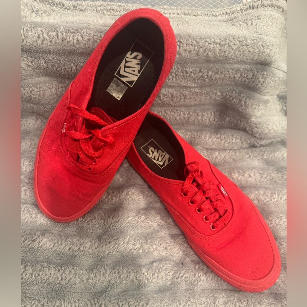 Men’s Red Vans Size 9.5